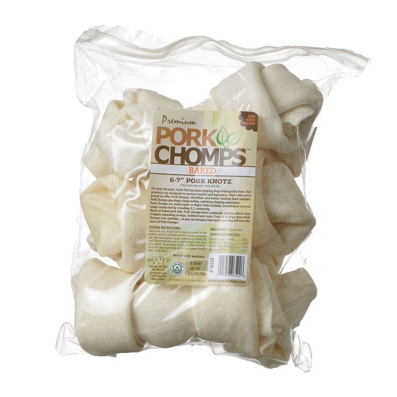 Pork Chomps Knotz Knotted Pork Chew - Baked image 0