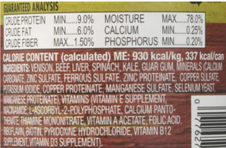 Evanger's Super Premium Venison & Beef Dinner Canned Dog Food - 12.8 Oz -12 Pack image 1