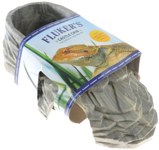 Flukers Castle Crib Reptile Basking Platform and Hide Assorted Colors image 0