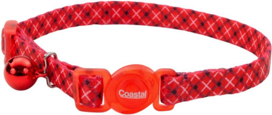 Coastal Pet Safe Cat Breakaway Collar White/Red Plaid image 0