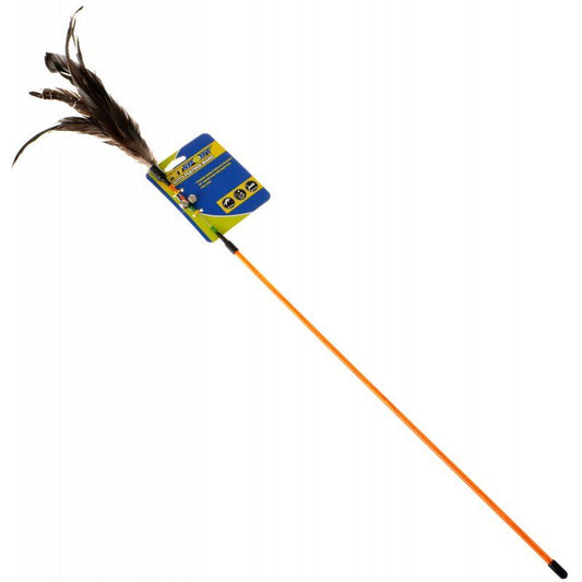 Petsport Kitty Feather Wand - Assorted Colors image 0