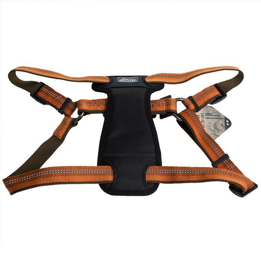 K9 Explorer Reflective Adjustable Padded Dog Harness - Campfire Orange image 0