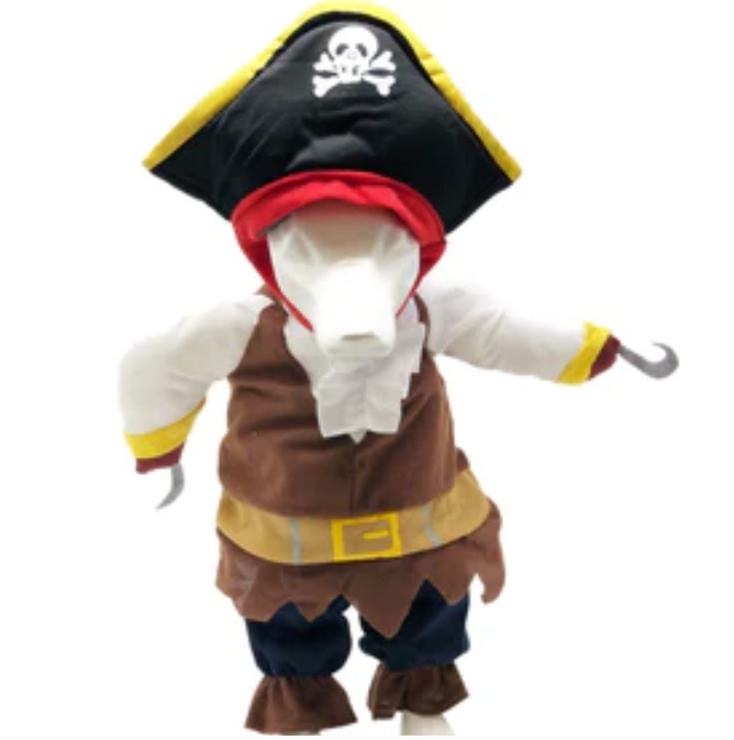 Pet Life 'Captain Snuggles' Pirate Pet Dog Costume Uniform image 0