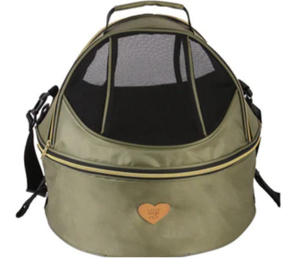 Pet Life ® 'Air-Venture' Dual-Zip Airline Approved Panoramic Travel Pet Carrier image 2