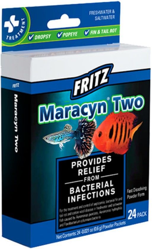 Fritz Maracyn Two Bacterial Medication Powder for Aquariums image 0