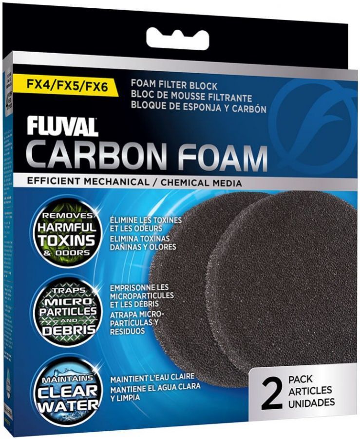 Fluval FX5/6 Replacement Carbon Impregnated Foam Pad image 0