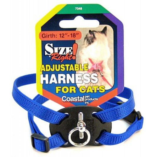 Coastal Pet Size Right Nylon Adjustable Cat Harness - Blue image 0