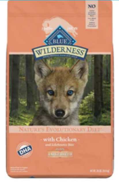 Blue Buffalo Wilderness Puppy Large-Breed High-Protein Chicken Dry Dog Food-24lb image 0