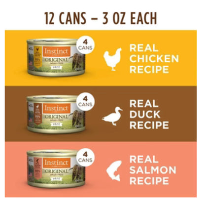 Instinct Grain-Free Recipe Variety Pack Canned Cat Food image 1