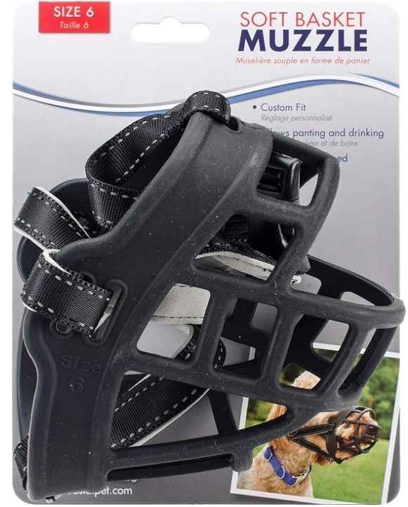 Coastal Pet Soft Basket Muzzle for Dogs Black image 0