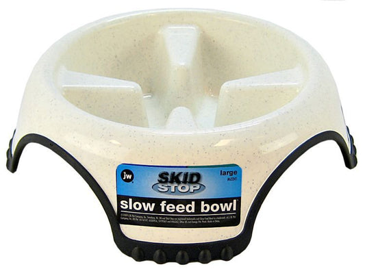 JW Pet Skid Stop Slow Feed Bowl image 0