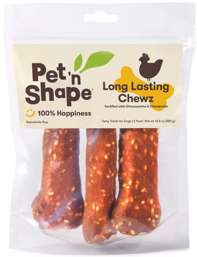 Pet n Shape Long Lasting Chewz 6" Bone Dog Treat w/Glucosamine & Chondroitin image 0
