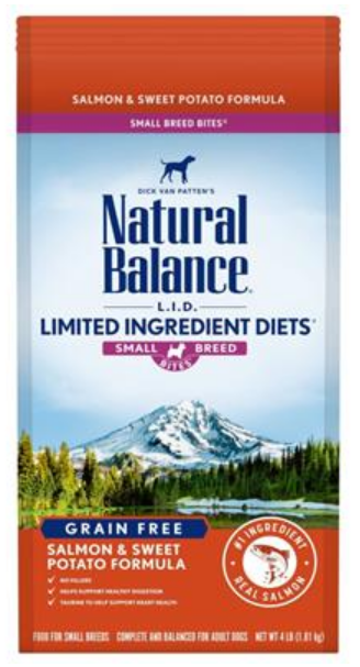 Natural Balance LID Salmon and Sweet Potato Small Breed Dry Dog Food 4 lb Bag image 0