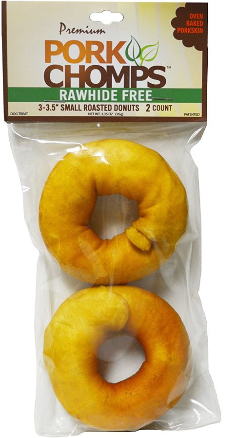 Pork Chomps Roasted Donuts 3 Inch Dog Treat image 0