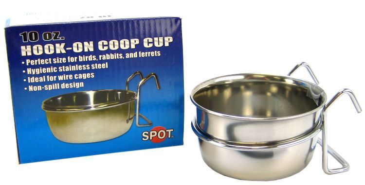Spot Stainless Steel Hook-On Coop Cup image 0