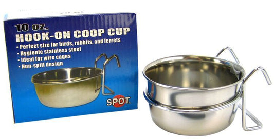Spot Stainless Steel Hook-On Coop Cup image 0