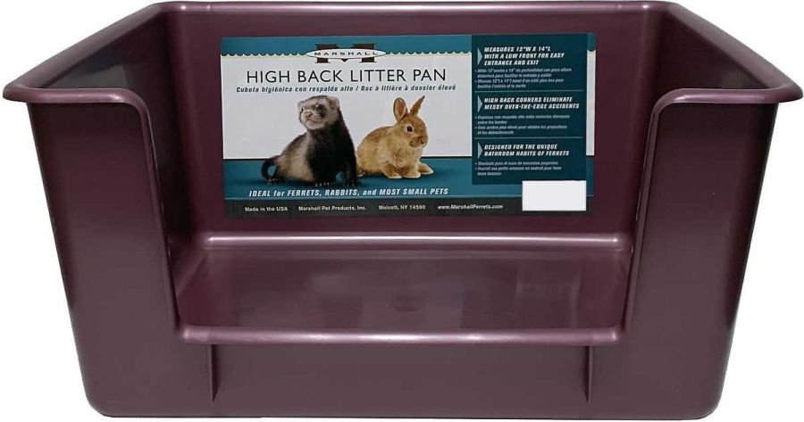Marshall Ferret High Back Litter Pan Assorted Colors image 0