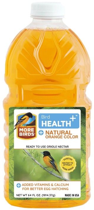 More Birds Health Plus Ready To Use Oriole Nectar Natural Orange image 0
