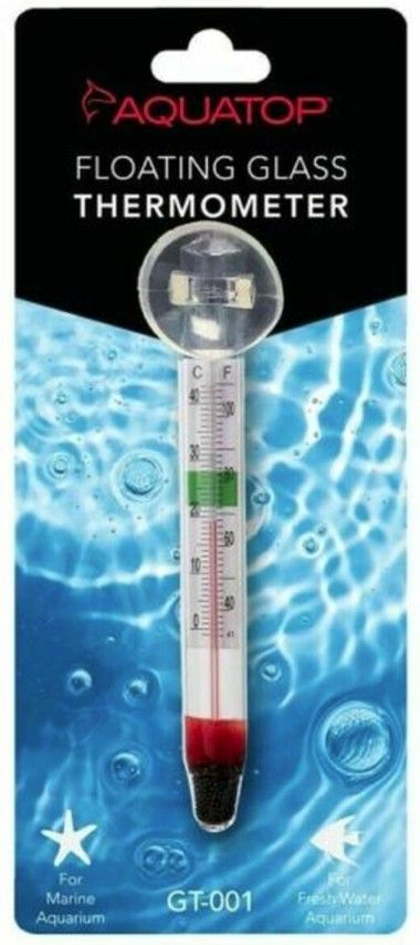 Aquatop Glass Aquarium Thermometer with Suction Cup image 0