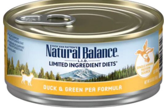 Natural Balance L.I.D Limited Ingredient Diets Duck & Green Pea 5.5oz Case of 24 image 0