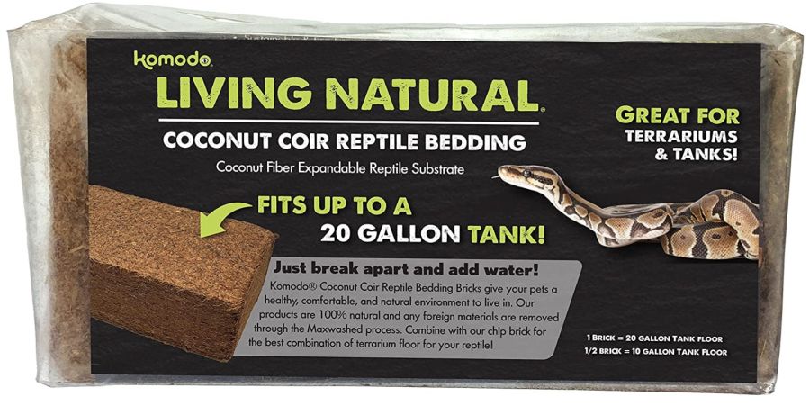 Komodo Living Natural Coconut Coir Reptile Bedding Brick image 0