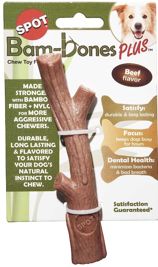 Spot Bambone Plus Stick Beef Dog Chew Toy Medium image 0