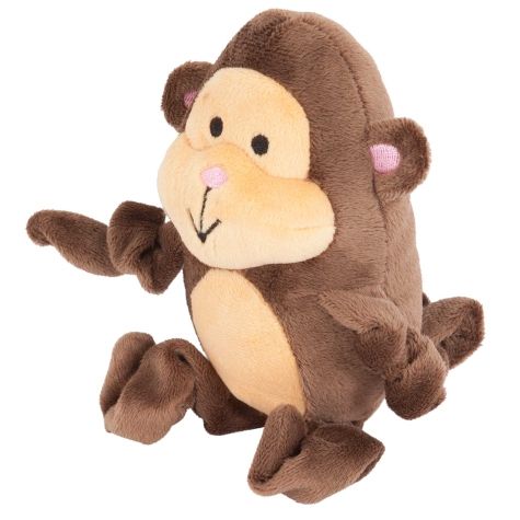 Petmate Zoobilee Stretchies Monkey Dog Toy image 0