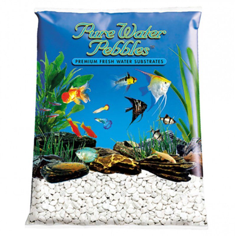 Pure Water Pebbles Aquarium Gravel - Platinum White Frost image 0