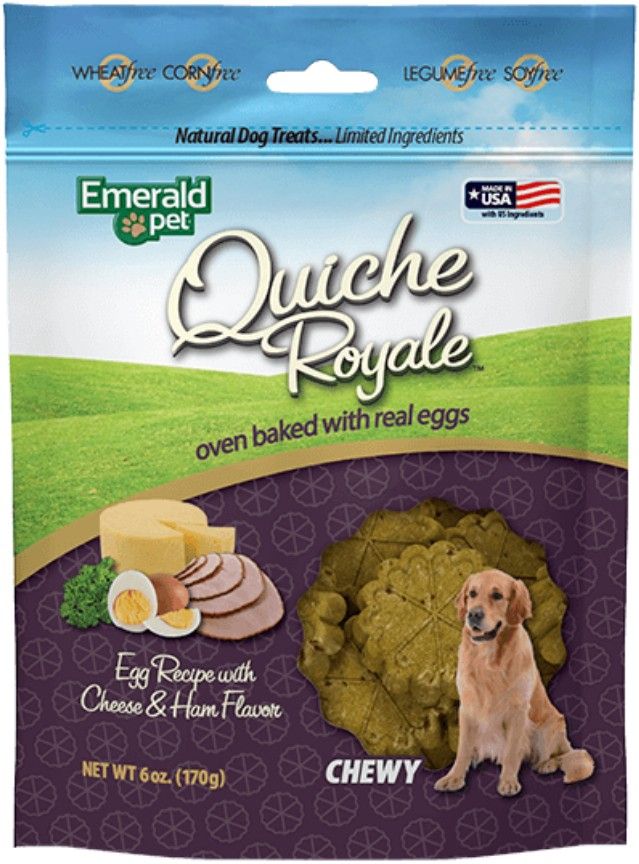 Emerald Pet Quiche Royal Ham and Cheese Treat for Dogs image 0