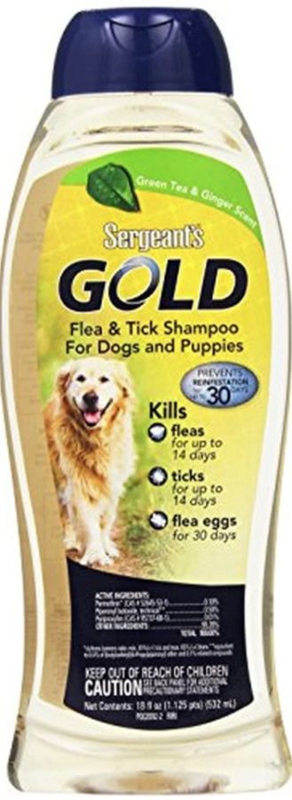 Sergeants Gold Flea and Tick Shampoo for Dogs and Puppies image 0