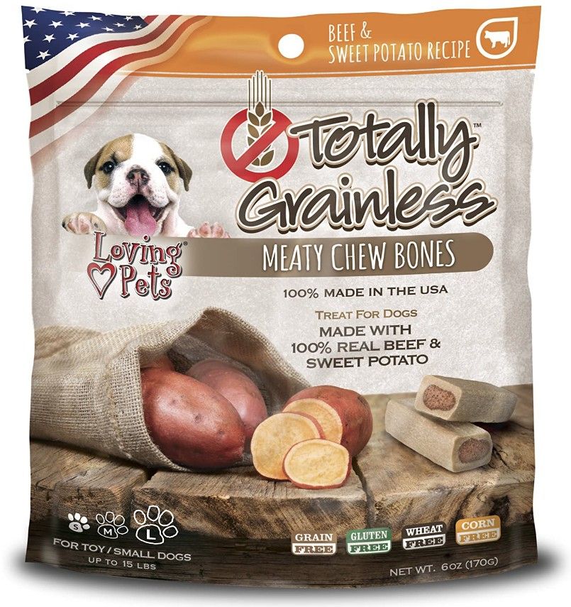 Loving Pets Totally Grainless Meaty Chew Bones - Beef & Sweet Potato image 0