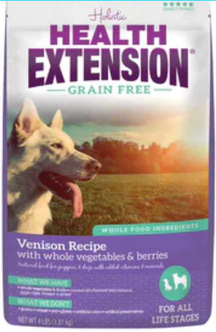 Health Extension Grain Free Venison Recipe Dry Dog Food image 0